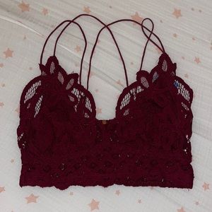 Maroon free people bralette